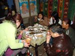 dinner in cha village